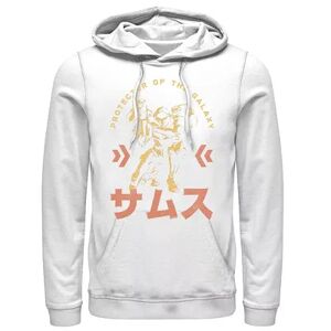 Licensed Character Men's Nintendo Samus Protector Of The Galaxy Graphic Hoodie, Size: Medium, White