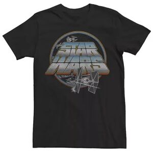 Men's Star Wars Tie Fighter Vs X-Wing Fighter Graphic Tee, Size: 3XL, Black