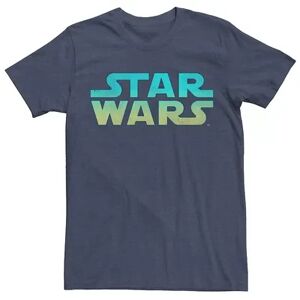 Star Wars Men's Star Wars Neon Vibrant Colored Logo Tee, Size: Small, Med Blue