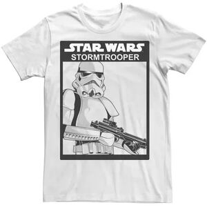 Star Wars Men's Star Wars Stormtrooper Boxed In Frame Poster Tee, Size: XL, White