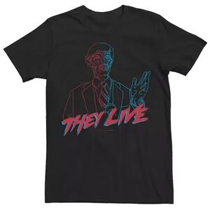 Licensed Character Men's They Live Glasses Vision Graphic Tee, Size: Medium, Black