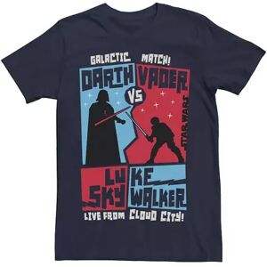 Men's Star Wars Vader vs Skywalker Live From Cloud City Tee, Size: Large, Blue