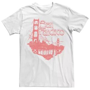 Licensed Character Men's San Francisco Golden Gate Destination California Tee, Size: 3XL, White