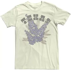 Licensed Character Men's Texas Bluebonnet Sketch Tee, Size: XXL, Natural