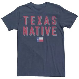 Licensed Character Men's Texas Native Little State Flag Tee, Size: 3XL, Med Blue