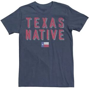 Licensed Character Men's Texas Native Little State Flag Tee, Size: Small, Med Blue