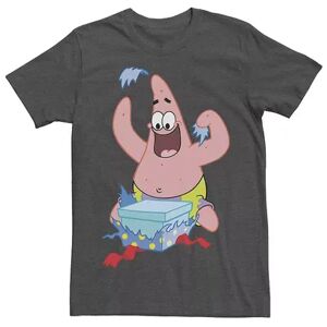 Nickelodeon Men's Nickelodeon SpongeBob SquarePants Patrick Star Holiday Graphic Tee, Size: XXL, Dark Grey