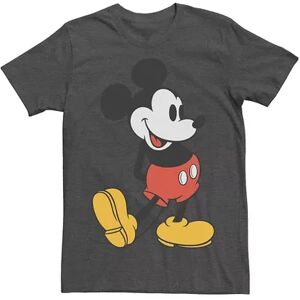 Disney Men's Disney Mickey Mouse Vintage Leg Kick Tee, Size: XXL, Dark Grey