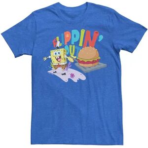 Licensed Character Men's SpongeBob Movie Flippin Out Tee, Size: 3XL, Med Blue