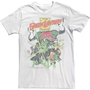 Licensed Character Men's Green Lantern Lantern Corps Group Shot Tee, Size: Large, White