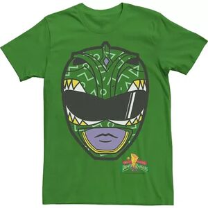 Licensed Character Men's Power Rangers Green Ranger Big Face Tee, Size: Medium, Med Green