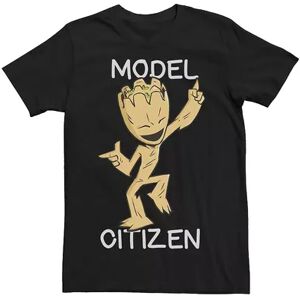 Licensed Character Men's Marvel Guardians Of The Galaxy Groot Model Citizen Tee, Size: Large, Black