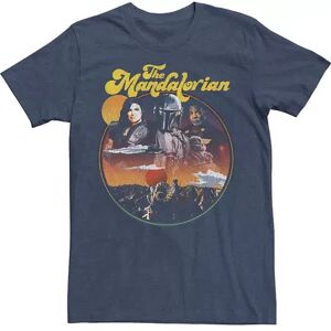 Licensed Character Men's Star Wars The Mandalorian Razor Crew Poster Tee, Size: XXL, Med Blue