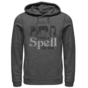 Licensed Character Men's Disney Hocus Pocus I Put A Spell On You Hair Hoodie, Size: XL, Dark Grey