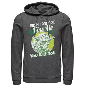 Men's Star Wars Yoda St. Patrick's Day Hoodie, Size: XL, Dark Grey