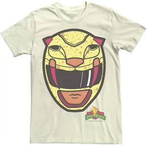 Licensed Character Men's Power Rangers Yellow Ranger Big Face Tee, Size: Medium, Natural