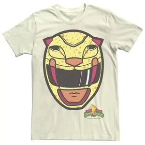 Licensed Character Men's Power Rangers Yellow Ranger Big Face Tee, Size: Small, Natural