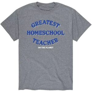 Licensed Character Men's Greast Homeschool Teacher Tee, Size: XXL, Grey