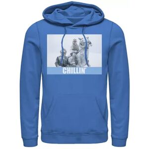 Star Wars Men's Star Wars Chillin' Portrait Hoodie, Size: Small, Blue