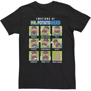 Licensed Character Big & Tall Mr. Potato Head Emotions Box Up Tee, Men's, Size: 3XL Tall, Black