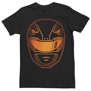 Licensed Character Men's Power Rangers Glowing Helmet Carving Tee, Size: Small, Black