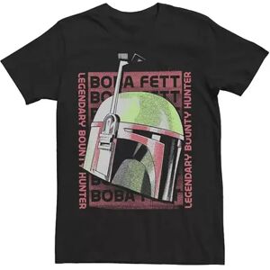 Licensed Character Men's Star Wars Boba Fett Legendary Bounty Hunter Head Shot Tee, Size: XS, Black