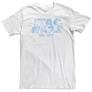 Big & Tall Star Wars Logo Faces Group Shot Logo Tee, Men's, Size: XXL Tall, White