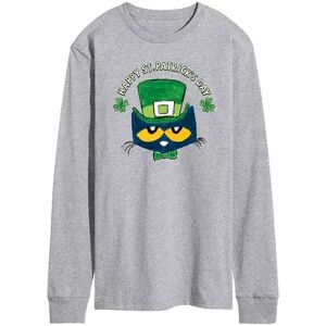 Licensed Character Men's Pete The Cat St Patrick's Tee, Size: Medium, Med Grey