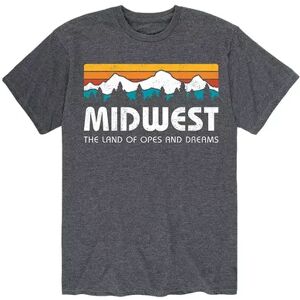 Licensed Character Men's Midwest Tee, Size: Small, Grey