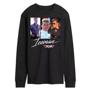 Licensed Character Men's Top Gun Iceman Long Sleeve Tee, Size: XXL, Black