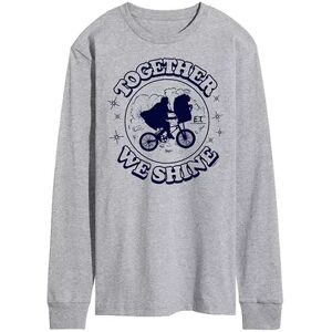 Licensed Character Men's ET Together Shine Long Sleeve, Size: Large, Med Grey