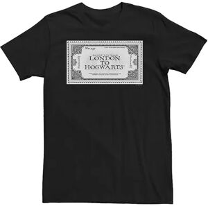 Licensed Character Big & Tall Harry Potter Deathly Hallows 2 Ticket London To Hogwarts Tee, Men's, Size: 3XL Tall, Black