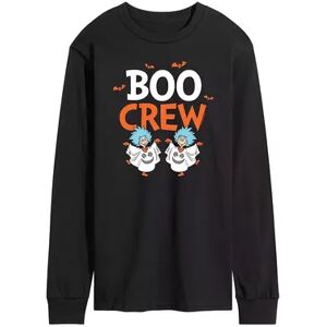 Licensed Character Men's Dr. Seuss Boo Crew Long Sleeve Tee, Size: Medium, Black