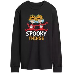 Licensed Character Men's Dr. Seuss Spooky Things Long Sleeve Tee, Size: Medium, Black