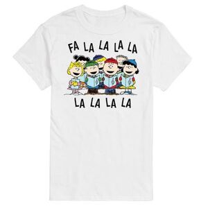 Licensed Character Men's Peanuts Fa La La Tee, Size: Medium, White