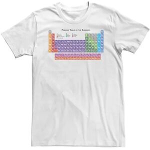 Licensed Character Big & Tall Fifth Sun Periodic Table Of Elements Chemistry Tee, Men's, Size: 4XL, White