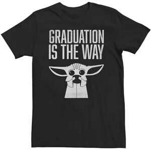 Licensed Character Big & Tall Star Wars The Mandalorian Distressed Grogu Graduation Is The Way Tee, Men's, Size: XL Tall, Black