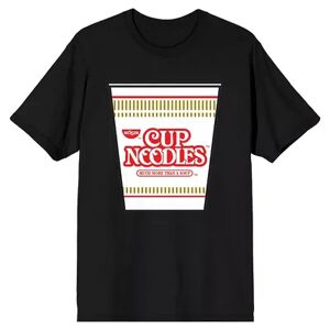 Licensed Character Men's Nissin Instant Cup Noodles Tee, Size: Large, Black