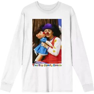 Licensed Character Men's The Big Comfy Couch Loonette Long Sleeve Tee, Size: Large, White