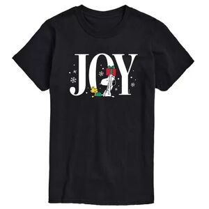 Licensed Character Men's Peanuts Snoopy Woodstock Joy Tee, Size: Small, Black