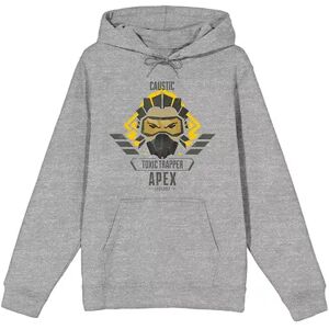 Licensed Character Men's Apex Legends Caustic Toxic Trapper Hoodie, Size: XL, Grey