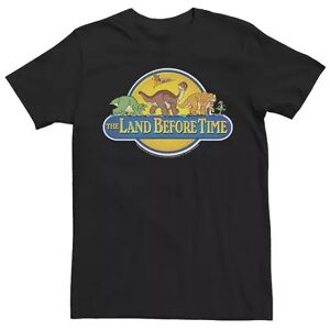 Licensed Character Men's Land Before Time Retro Logo Tee, Size: Large, Black