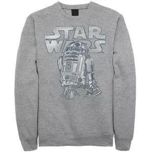 Licensed Character Men's Star Wars R2D2 Sweatshirt, Size: Medium, Med Grey