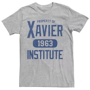 Licensed Character Men's Marvel X-Men Xavier Institute Varsity Graphic Tee, Size: XXL, Med Grey