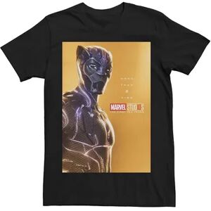 Licensed Character Men's Teen Marvel Studios Black Panther More Than A King Poster Tee, Size: 3XL