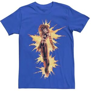 Licensed Character Men's Marvel Jean Grey On Fire Power Tee, Size: XXL, Med Blue