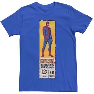 Licensed Character Men's Marvel's Comics Spider-Man Vintage Label Tee, Size: XXL, Med Blue