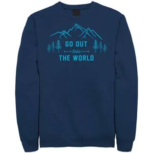 Sun Men's Go Out Into The World Explore Fleece, Size: 3XL, Blue