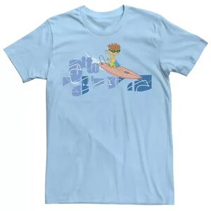 Licensed Character Men's Rocket Power Otto Surf Retro Logo Tee, Size: XXL, Light Blue