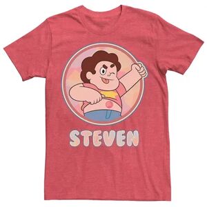 Licensed Character Men's Cartoon Network Steven Universe Belly Button Profile Shot Tee, Size: XXL, Red